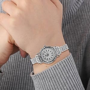 HARPO sterling silver 腕時計 C073X Men's Watch 925 Sterling Silver Wrist Watch with